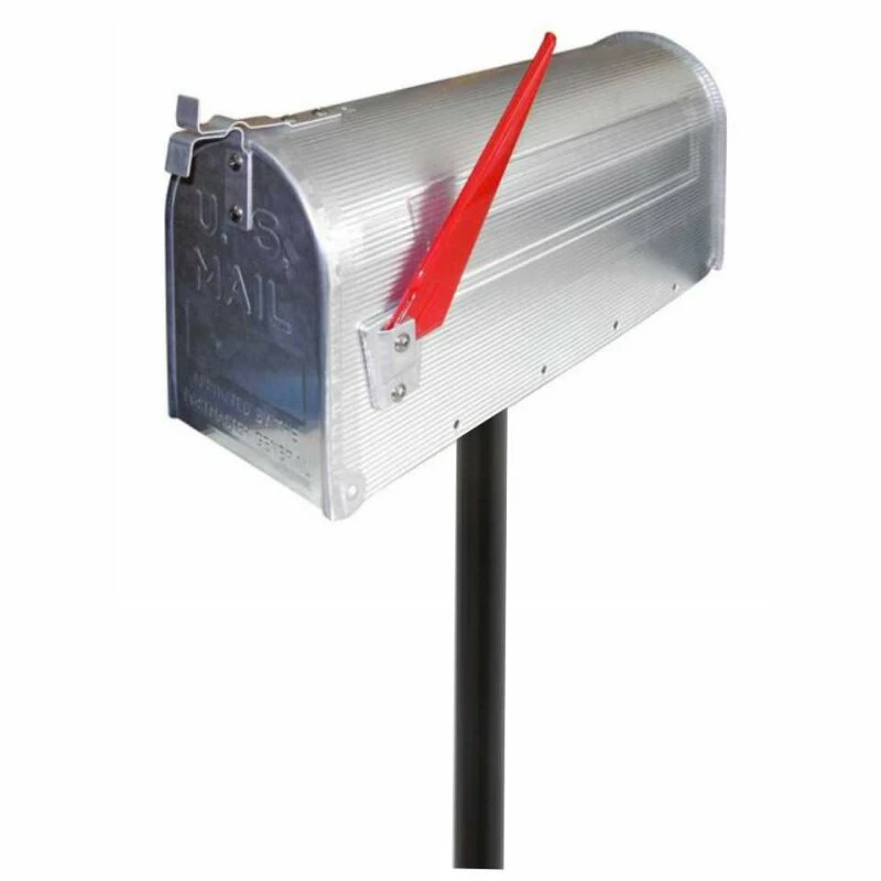 Amerikanischer Briefkasten US Mailbox Alu Silber Mit STANDFUß 1 Amerikanischer Briefkasten US Mailbox Alu Silber Mit STANDFUß