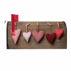 Amerikanischer US Briefkasten Mailbox Herzen -Türschilder aus Edelstahl Geschäft amerikanischer us briefkasten mailbox herzen3