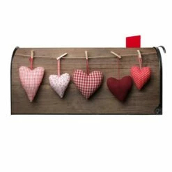 Amerikanischer US Briefkasten Mailbox Herzen -Türschilder aus Edelstahl Geschäft amerikanischer us briefkasten mailbox herzen4