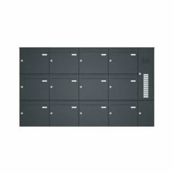 Aufputz-Briefkastenanlage RAL 7016 Mit Klingeltaster Und Sprechsieb -Türschilder aus Edelstahl Geschäft aufputz briefkastenanlage ral 7016 mit klingeltaster und sprechsieb11