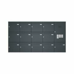 Aufputz-Briefkastenanlage RAL 7016 Mit Klingeltaster Und Sprechsieb -Türschilder aus Edelstahl Geschäft aufputz briefkastenanlage ral 7016 mit klingeltaster und sprechsieb12