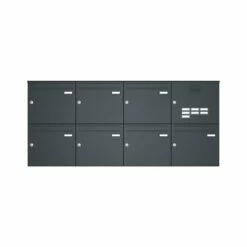 Aufputz-Briefkastenanlage RAL 7016 Mit Klingeltaster Und Sprechsieb -Türschilder aus Edelstahl Geschäft aufputz briefkastenanlage ral 7016 mit klingeltaster und sprechsieb6