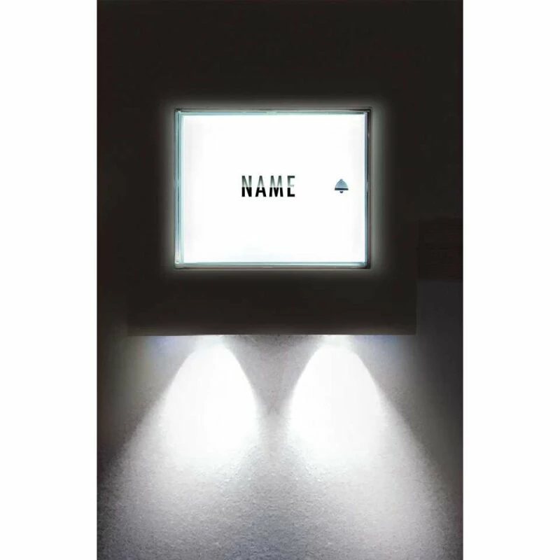 Aufputz Edelstahl Klingeltaster, Beleuchtet 1, 2-Familien 4 Aufputz Edelstahl Klingeltaster, Beleuchtet 1, 2-Familien – Bild 4