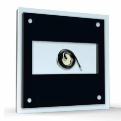 Aufputz Edelstahl Türklingel 100x100mm Superflach Emilia -Türschilder aus Edelstahl Geschäft aufputz edelstahl tuerklingel 100x100mm superflach emilia5