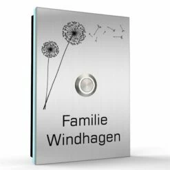 Aufputz Edelstahl Türklingel 110x160mm Mit LED Taster Cäsar