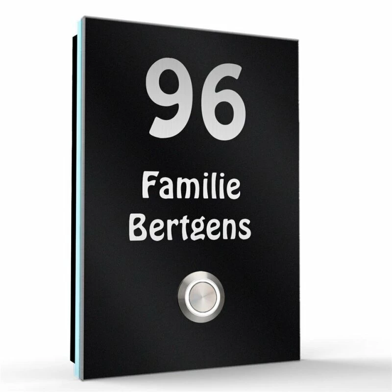 Aufputz Edelstahl Türklingel 110x160mm Superflach Ivo 3 Aufputz Edelstahl Türklingel 110x160mm Superflach Ivo – Bild 3