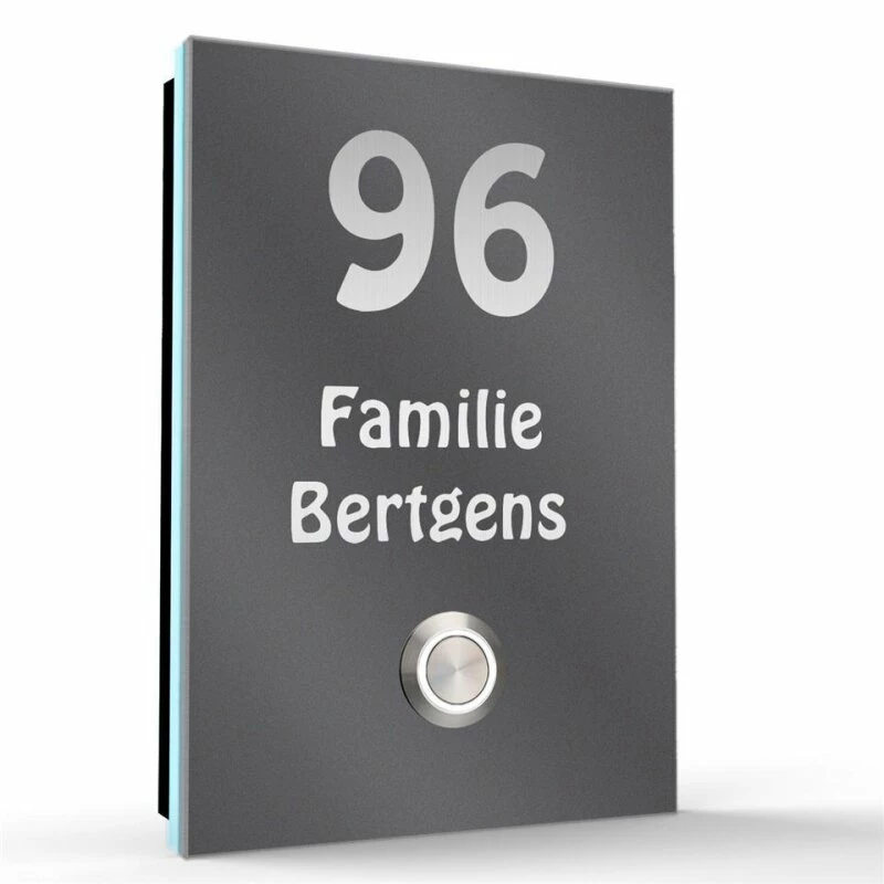 Aufputz Edelstahl Türklingel 110x160mm Superflach Ivo 4 Aufputz Edelstahl Türklingel 110x160mm Superflach Ivo – Bild 4