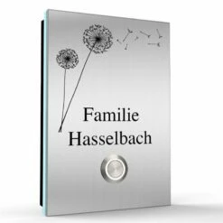 Aufputz Edelstahl Türklingel 110x160mm Superflach Sebi