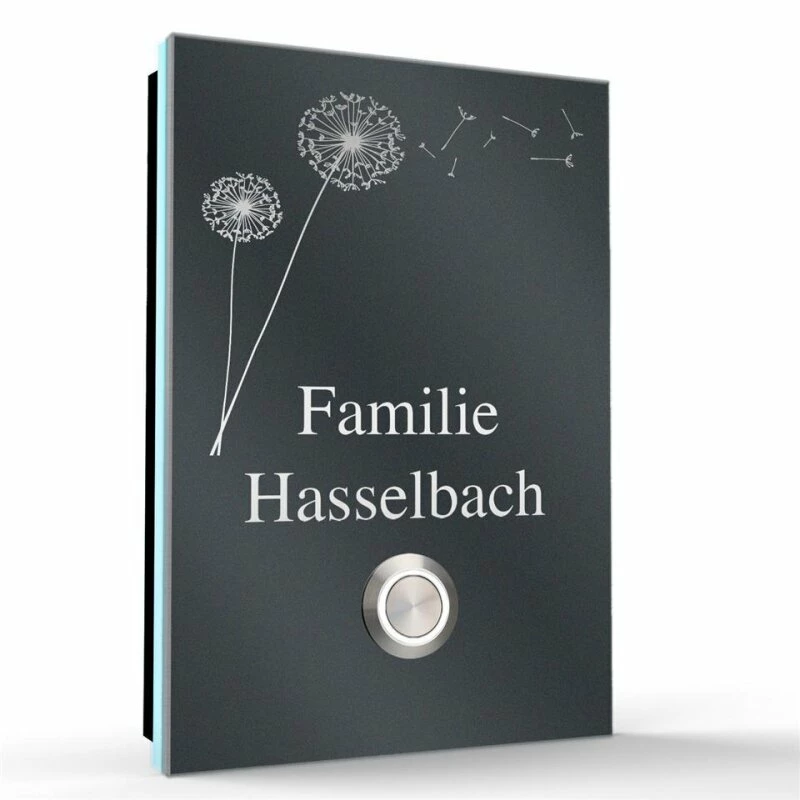 Aufputz Edelstahl Türklingel 110x160mm Superflach Sebi 2 Aufputz Edelstahl Türklingel 110x160mm Superflach Sebi – Bild 2