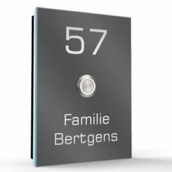 Aufputz Edelstahl Türklingel 110x160mm Superflach Trento -Türschilder aus Edelstahl Geschäft aufputz edelstahl tuerklingel 110x160mm superflach trento4