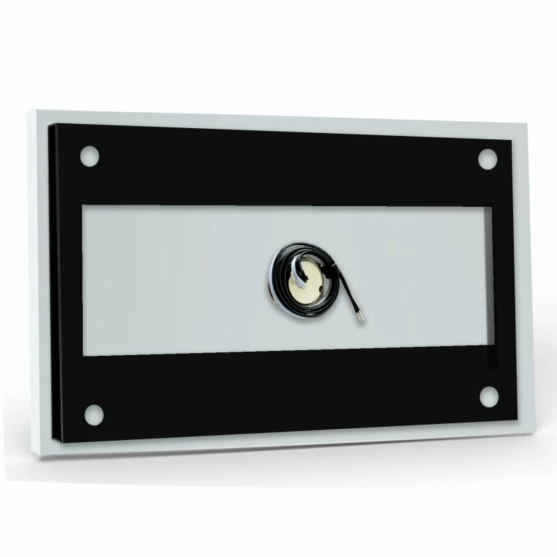 Aufputz Edelstahl Türklingel 110x85mm Superflach Alina 5 Aufputz Edelstahl Türklingel 110x85mm Superflach Alina – Bild 5