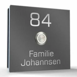 Aufputz Edelstahl Türklingel 120x120mm Superflach Janni 8 Aufputz Edelstahl Türklingel 120x120mm Superflach Janni -Türschilder aus Edelstahl Geschäft aufputz edelstahl tuerklingel 120x120mm superflach janni4