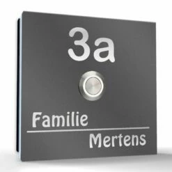 Aufputz Edelstahl Türklingel 120x120mm Superflach Klausi 8 Aufputz Edelstahl Türklingel 120x120mm Superflach Klausi -Türschilder aus Edelstahl Geschäft aufputz edelstahl tuerklingel 120x120mm superflach klausi4