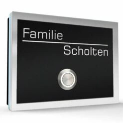 Aufputz Edelstahl Türklingel 130x100mm Anthrazit Mit LED Taster Hansi 6 Aufputz Edelstahl Türklingel 130x100mm Anthrazit Mit LED Taster Hansi -Türschilder aus Edelstahl Geschäft aufputz edelstahl tuerklingel 130x100mm anthrazit mit led taster hansi2