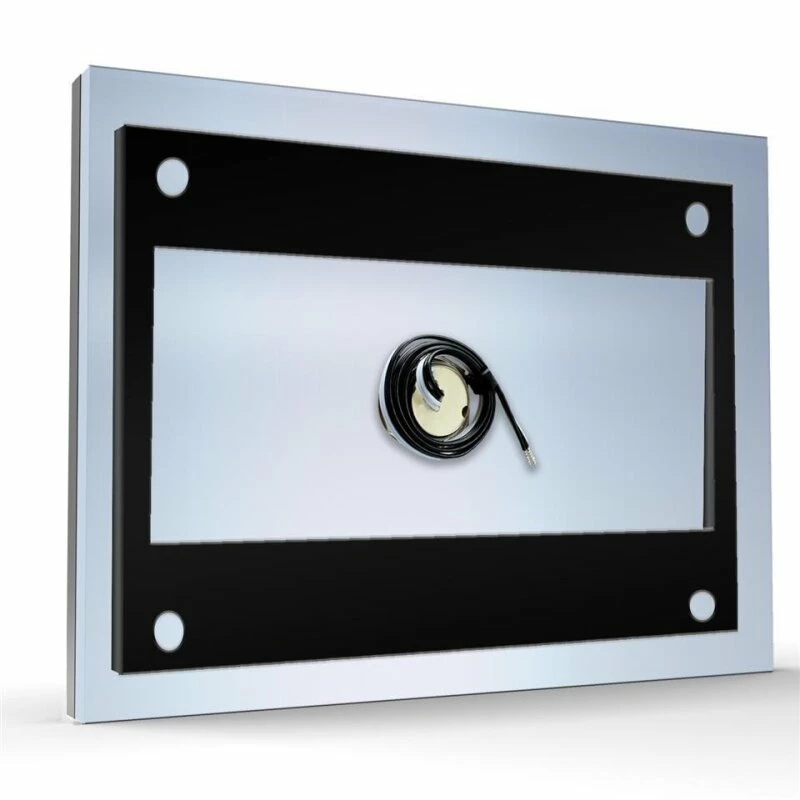 Aufputz Edelstahl Türklingel 130x100mm Anthrazit Mit LED Taster Hansi 5 Aufputz Edelstahl Türklingel 130x100mm Anthrazit Mit LED Taster Hansi – Bild 5