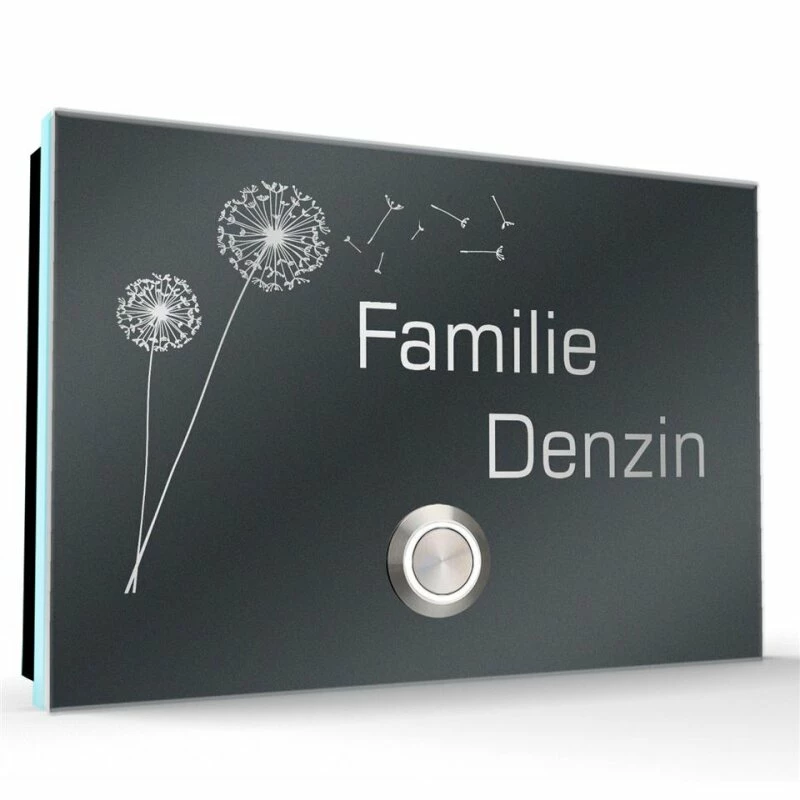 Aufputz Edelstahl Türklingel 130x100mm Superflach Clarissa 2 Aufputz Edelstahl Türklingel 130x100mm Superflach Clarissa – Bild 2