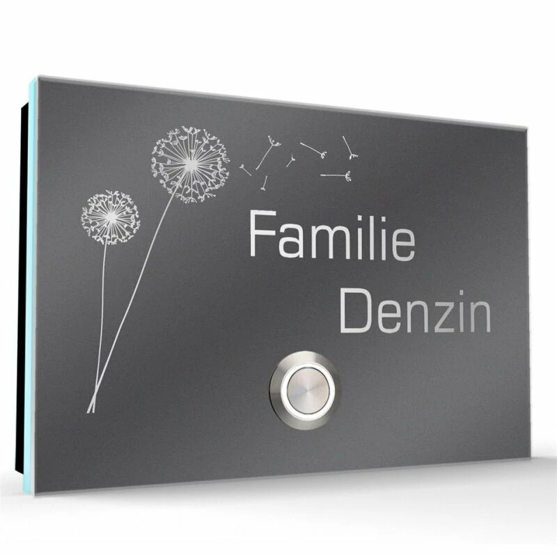 Aufputz Edelstahl Türklingel 130x100mm Superflach Clarissa 4 Aufputz Edelstahl Türklingel 130x100mm Superflach Clarissa – Bild 4