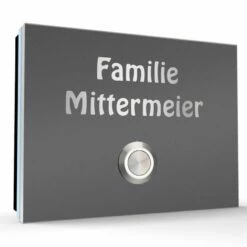 Aufputz Edelstahl Türklingel 130x100mm Superflach Lara -Türschilder aus Edelstahl Geschäft aufputz edelstahl tuerklingel 130x100mm superflach lara5