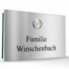 Aufputz Edelstahl Türklingel 130x100mm Superflach Winchi