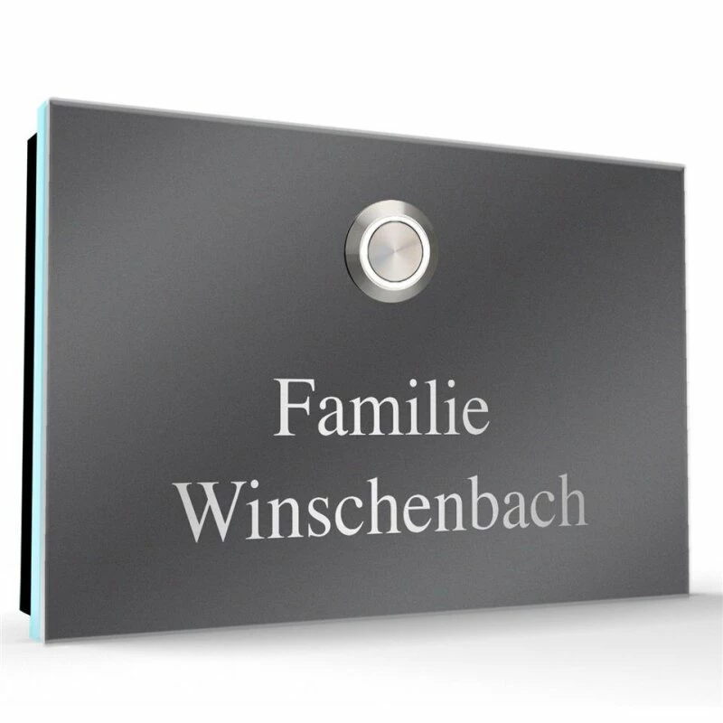 Aufputz Edelstahl Türklingel 130x100mm Superflach Winchi 4 Aufputz Edelstahl Türklingel 130x100mm Superflach Winchi – Bild 4