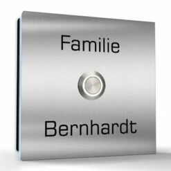 Aufputz Edelstahl Türklingel 80x80mm Mit LED Taster Ben