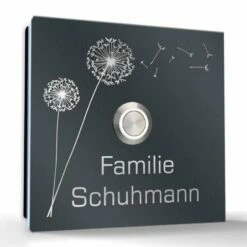 Aufputz Edelstahl Türklingel 80x80mm Superflach Trudi -Türschilder aus Edelstahl Geschäft aufputz edelstahl tuerklingel 80x80mm superflach trudi2