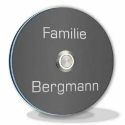 Aufputz Edelstahl Türklingel 90mm Ø Superflach Laura -Türschilder aus Edelstahl Geschäft aufputz edelstahl tuerklingel 90mm o superflach laura4