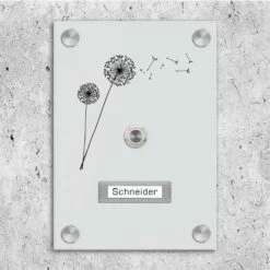 Aufputz Türklingel Aus Acrylglas 150x210mm Mit Beschriftungsfeld Venus -Türschilder aus Edelstahl Geschäft aufputz tuerklingel aus acrylglas 150x210mm mit beschriftungsfeld venus2