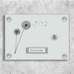 Aufputz Türklingel Aus Acrylglas 210x150mm Mit Beschriftungsfeld Orion -Türschilder aus Edelstahl Geschäft aufputz tuerklingel aus acrylglas 210x150mm mit beschriftungsfeld orion2