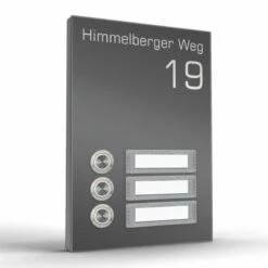 Aufputz Türklingel Dreifamilienhaus TERRA TREE In 4 Farben -Türschilder aus Edelstahl Geschäft aufputz tuerklingel dreifamilienhaus terra tree in 4 farben4