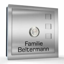 Aufputz Türklingel Edelstahl 100x100mm Superflach Eva -Türschilder aus Edelstahl Geschäft aufputz tuerklingel edelstahl 100x100mm superflach eva2