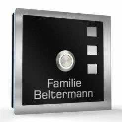 Aufputz Türklingel Edelstahl 100x100mm Superflach Eva 8 Aufputz Türklingel Edelstahl 100x100mm Superflach Eva -Türschilder aus Edelstahl Geschäft aufputz tuerklingel edelstahl 100x100mm superflach eva3