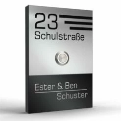 Aufputz Türklingel Edelstahl 110x160mm In Farbtönen Saturn6 -Türschilder aus Edelstahl Geschäft aufputz tuerklingel edelstahl 110x160mm in farbtoenen saturn62