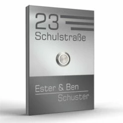 Aufputz Türklingel Edelstahl 110x160mm In Farbtönen Saturn6 -Türschilder aus Edelstahl Geschäft aufputz tuerklingel edelstahl 110x160mm in farbtoenen saturn63