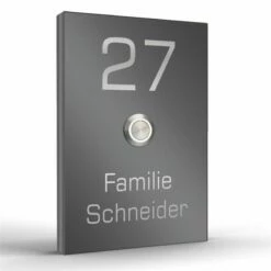 Aufputz Türklingel Edelstahl 110x160mm Martina -Türschilder aus Edelstahl Geschäft aufputz tuerklingel edelstahl 110x160mm martina4