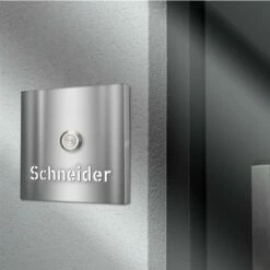 Aufputz Türklingel Edelstahl Beleuchtet 100x100mm -Türschilder aus Edelstahl Geschäft aufputz tuerklingel edelstahl beleuchtet 100x100mm6