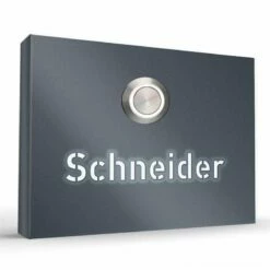 Aufputz Türklingel Edelstahl Beleuchtet 110x80mm -Türschilder aus Edelstahl Geschäft aufputz tuerklingel edelstahl beleuchtet 110x80mm3