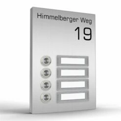 Aufputz Türklingel Vierfamilienhaus TERRA FOUR In 4 Farben