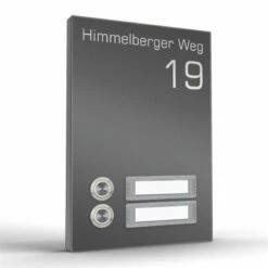 Aufputz Türklingel Zweifamilienhaus TERRA TWO In 4 Farben -Türschilder aus Edelstahl Geschäft aufputz tuerklingel zweifamilienhaus terra two in 4 farben4