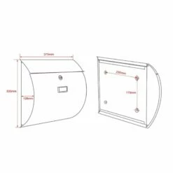 Briefkasten ANTHRAZIT Halbrund Wandbriefkasten Postkasten Birstein -Türschilder aus Edelstahl Geschäft briefkasten anthrazit halbrund wandbriefkasten postkasten birstein6