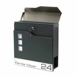 Briefkasten ANTHRAZIT Mit Beschriftung Wandbriefkasten Postkasten Alsfeld 6 Briefkasten ANTHRAZIT Mit Beschriftung Wandbriefkasten Postkasten Alsfeld -Türschilder aus Edelstahl Geschäft briefkasten anthrazit mit beschriftung wandbriefkasten postkasten alsfeld2