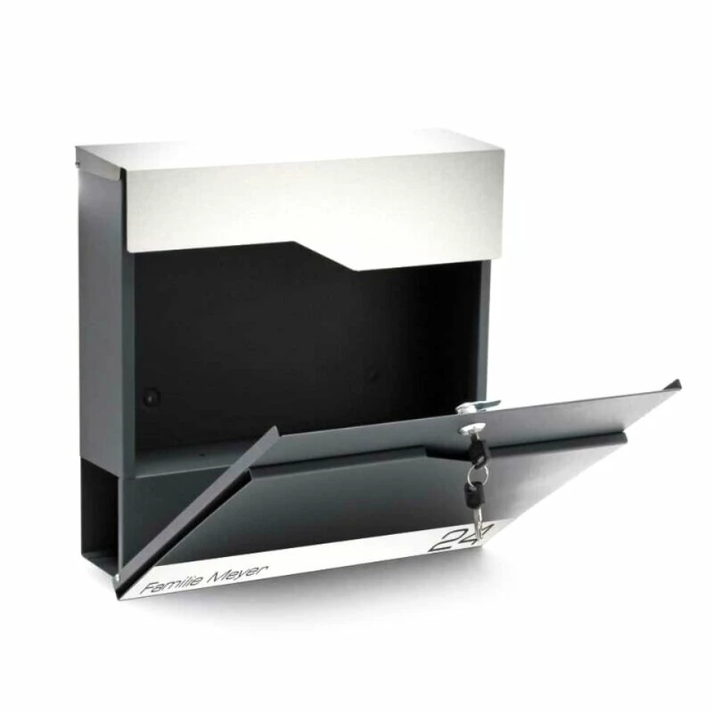 Briefkasten ANTHRAZIT Mit Beschriftung Wandbriefkasten Postkasten Alsfeld 3 Briefkasten ANTHRAZIT Mit Beschriftung Wandbriefkasten Postkasten Alsfeld – Bild 3