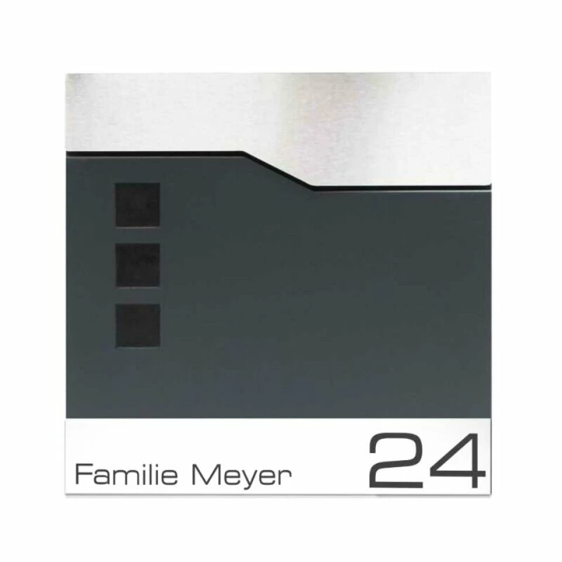 Briefkasten ANTHRAZIT Mit Beschriftung Wandbriefkasten Postkasten Alsfeld 4 Briefkasten ANTHRAZIT Mit Beschriftung Wandbriefkasten Postkasten Alsfeld – Bild 4