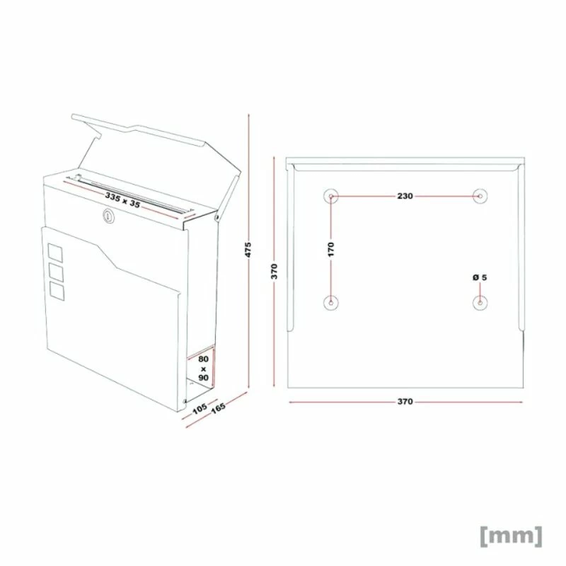 Briefkasten ANTHRAZIT Mit Beschriftung Wandbriefkasten Postkasten Alsfeld 5 Briefkasten ANTHRAZIT Mit Beschriftung Wandbriefkasten Postkasten Alsfeld – Bild 5