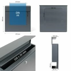 Briefkasten Anthrazit RAL 7016 Verschiedene Massivholzoptiken Mit Edelstahl 9 Briefkasten Anthrazit RAL 7016 Verschiedene Massivholzoptiken Mit Edelstahl -Türschilder aus Edelstahl Geschäft briefkasten anthrazit ral 7016 verschiedene massivholzoptiken mit edelstahl3