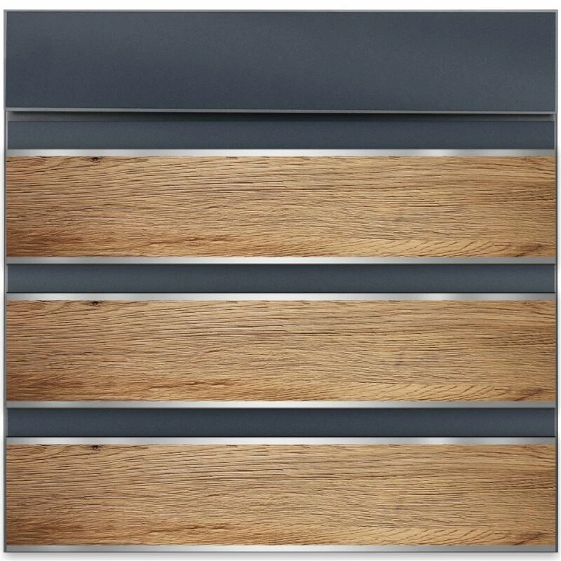 Briefkasten Anthrazit RAL 7016 Verschiedene Massivholzoptiken Mit Edelstahl 7 Briefkasten Anthrazit RAL 7016 Verschiedene Massivholzoptiken Mit Edelstahl – Bild 7