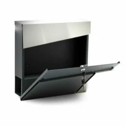 Briefkasten ANTHRAZIT Wandbriefkasten Postkasten Nürnberg -Türschilder aus Edelstahl Geschäft briefkasten anthrazit wandbriefkasten postkasten nuernberg3