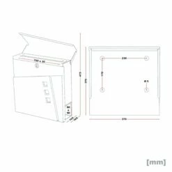 Briefkasten ANTHRAZIT Wandbriefkasten Postkasten Nürnberg -Türschilder aus Edelstahl Geschäft briefkasten anthrazit wandbriefkasten postkasten nuernberg7