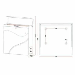 Briefkasten ANTHRAZIT Wandbriefkasten Postkasten Salzgitter 13 Briefkasten ANTHRAZIT Wandbriefkasten Postkasten Salzgitter -Türschilder aus Edelstahl Geschäft briefkasten anthrazit wandbriefkasten postkasten salzgitter7