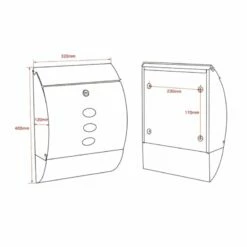 Briefkasten ANTHRAZIT Wandbriefkasten Postkasten Würzburg -Türschilder aus Edelstahl Geschäft briefkasten anthrazit wandbriefkasten postkasten wuerzburg6